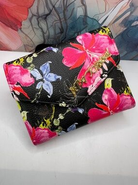 Betsey Johnson Xolana Tri-Fold Foral Wallet